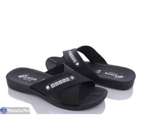 Шлепки чоловічі на літо (6 пар р.41-45) чорний  "MURMUR"