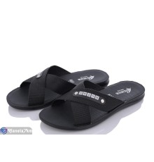 Шлепки чоловічі на літо (6 пар р.43-47) чорний  "MURMUR"