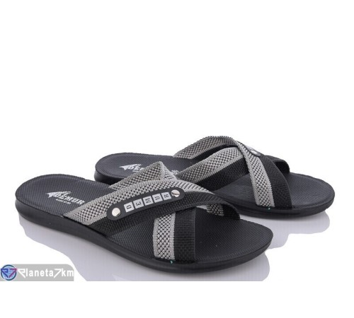 Шлепки чоловічі на літо (6 пар р.43-47) чорний  "MURMUR"