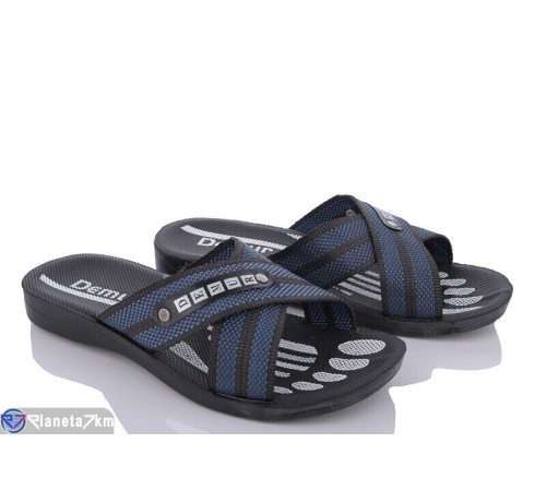 Шлепки чоловічі на літо (6 пар р.40-45) синій  "MURMUR"