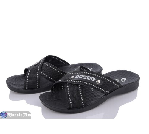 Шлепки чоловічі на літо (6 пар р.40-45) чорний  "MURMUR"