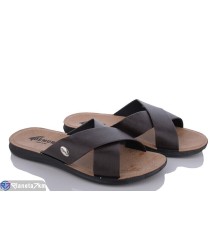 Шлепки чоловічі на літо (6 пар р.41-46) коричневий  "MURMUR"