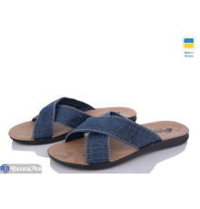 Шлепки чоловічі на літо (6 пар р.43-47) синій  "MURMUR"