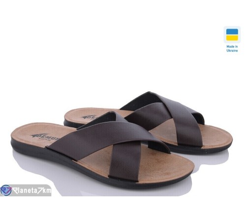 Шлепки чоловічі на літо (6 пар р.43-47) коричневий  "MURMUR"