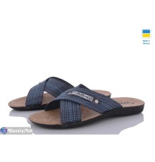 Шлепки чоловічі на літо (6 пар р.40-44) синій  "MURMUR"