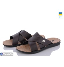 Шлепки чоловічі на літо (6 пар р.41-46) коричневий  "MURMUR"