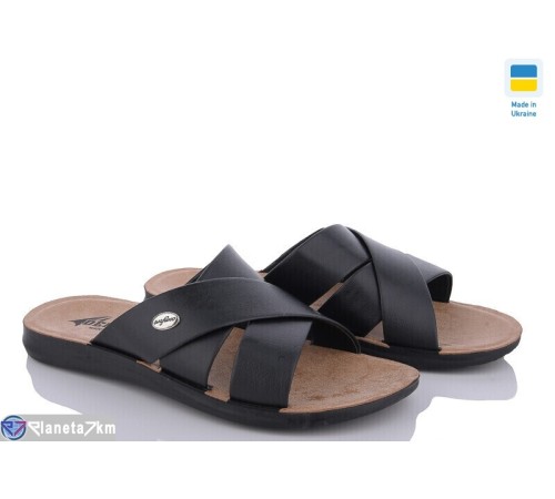 Шлепки чоловічі на літо (6 пар р.41-46) чорний  "MURMUR"