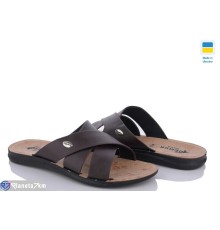 Шлепки чоловічі на літо (6 пар р.43-47) коричневий  "MURMUR"