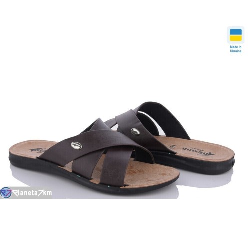 Шлепки чоловічі на літо (6 пар р.43-47) коричневий  "MURMUR"