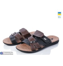 Шлепки чоловічі на літо (6 пар р.43-47) коричневий  "MURMUR"