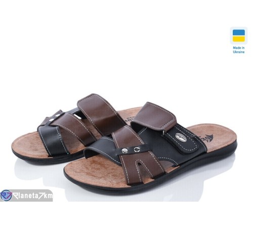 Шлепки чоловічі на літо (6 пар р.43-47) коричневий  "MURMUR"