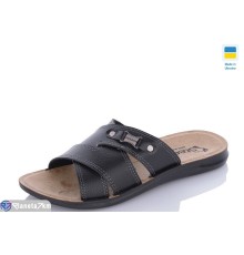 Шлепки чоловічі на літо (6 пар р.41-46) чорний  "MURMUR"