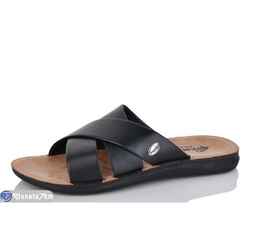 Шлепки чоловічі на літо (6 пар р.41-46) чорний  "MURMUR"