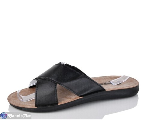 Шлепки чоловічі на літо (6 пар р.40-45) чорний  "MURMUR"