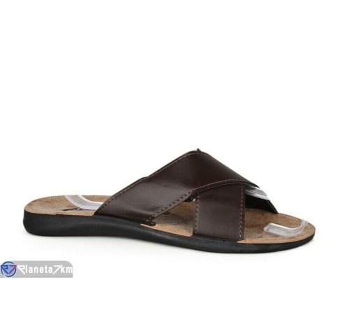 Шлепки чоловічі на літо (6 пар р.41-46) коричневий  "MURMUR"