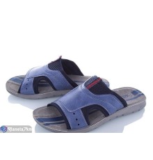 Шлепки чоловічі на літо (6 пар р.40-44) синій  "MURMUR"