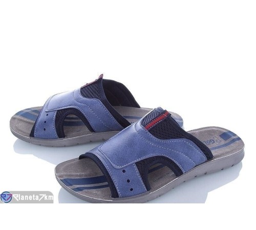 Шлепки чоловічі на літо (6 пар р.40-44) синій  "MURMUR"