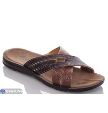 Шлепки чоловічі на літо (6 пар р.40-45) коричневий  "MURMUR"