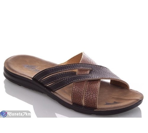 Шлепки чоловічі на літо (6 пар р.40-45) коричневий  "MURMUR"