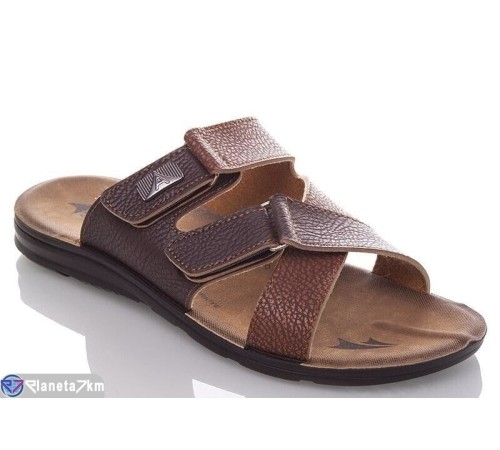 Шлепки чоловічі на літо (6 пар р.40-45) коричневий  "MURMUR"