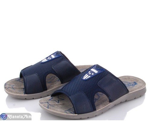 Шлепки чоловічі на літо (6 пар р.40-44) синій  "MURMUR"