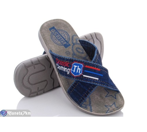 Шлепки чоловічі на літо (6 пар р.40-44) синій  "MURMUR"