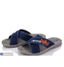 Шлепки чоловічі на літо (6 пар р.40-44) синій  "MURMUR"