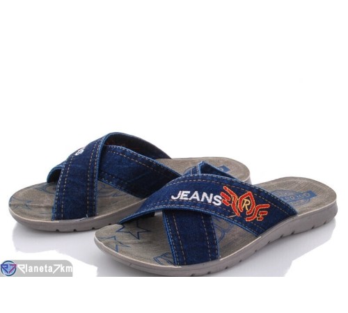 Шлепки чоловічі на літо (6 пар р.40-44) синій  "MURMUR"