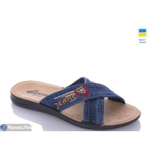 Шлепки чоловічі на літо (6 пар р.40-45) синій  "MURMUR"