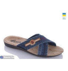 Шлепки чоловічі на літо (6 пар р.41-45) синій  "MURMUR"