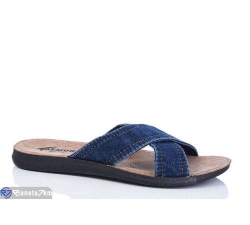 Шлепки чоловічі на літо (6 пар р.40-45) синій  "MURMUR"