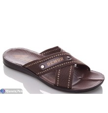 Шлепки чоловічі на літо (6 пар р.40-45) коричневий  "MURMUR"