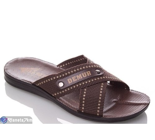 Шлепки чоловічі на літо (6 пар р.40-45) коричневий  "MURMUR"