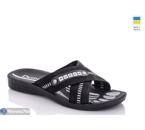 Шлепки чоловічі на літо (6 пар р.41-46) чорний  "MURMUR"