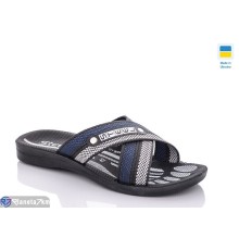 Шлепки чоловічі на літо (6 пар р.41-46) синій  "MURMUR"