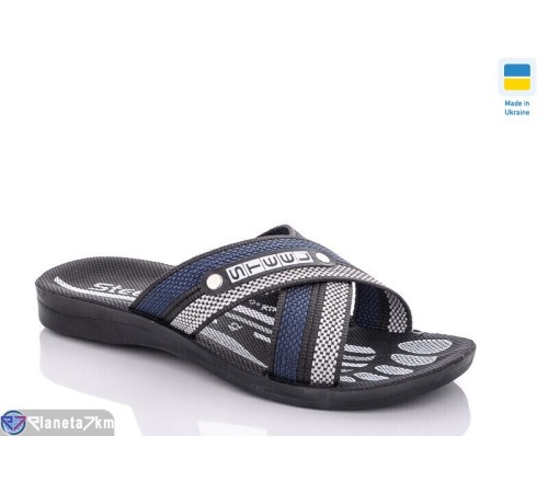 Шлепки чоловічі на літо (6 пар р.41-46) синій  "MURMUR"