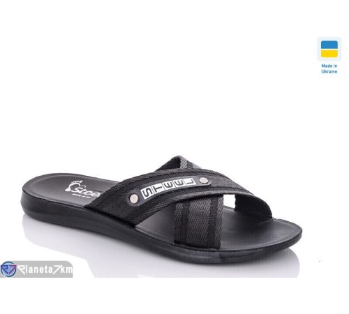 Шлепки чоловічі на літо (6 пар р.41-46) чорний  "MURMUR"
