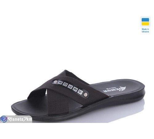Шлепки чоловічі на літо (6 пар р.40-44) чорний  "MURMUR"