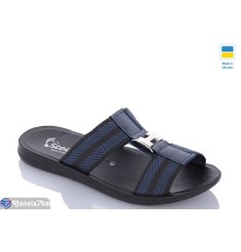 Шлепки чоловічі на літо (6 пар р.41-46) синій  "MURMUR"