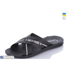 Шлепки чоловічі на літо (6 пар р.41-46) чорний  "MURMUR"