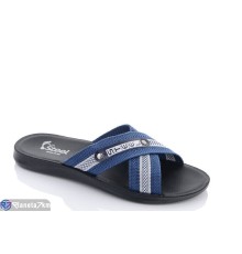 Шлепки чоловічі на літо (6 пар р.41-46) синій  "MURMUR"