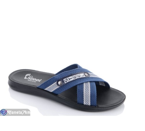 Шлепки чоловічі на літо (6 пар р.41-46) синій  "MURMUR"