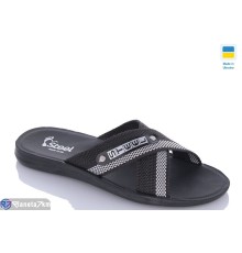 Шлепки чоловічі на літо (6 пар р.41-45) чорний  "MURMUR"