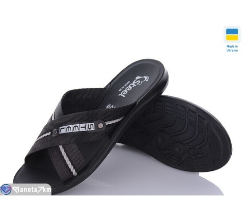 Шлепки чоловічі на літо (6 пар р.41-45) чорний  "MURMUR"