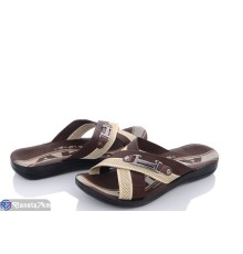 Шлепки чоловічі на літо (6 пар р.40-44) коричневий  "MURMUR"