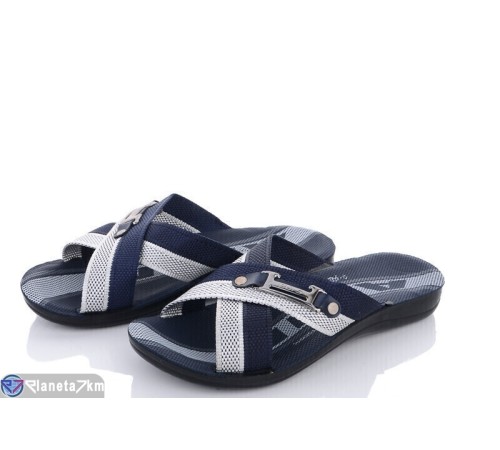 Шлепки чоловічі на літо (6 пар р.40-44) синій  "MURMUR"