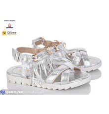 Дитячі босоніжки на літо (6 пар р.25-30) срібний  "BELIES-D"