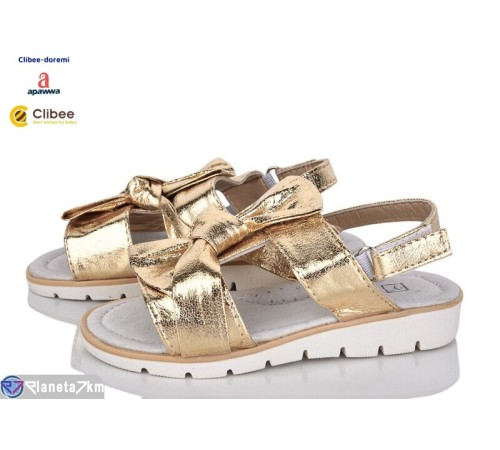 Дитячі босоніжки на літо (6 пар р.25-30) золотий  "BELIES-D"
