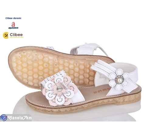 Дитячі босоніжки на літо (6 пар р.25-30) білий  "BELIES-D"