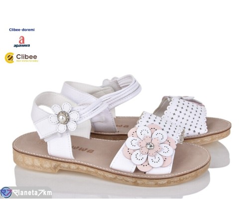 Дитячі босоніжки на літо (6 пар р.31-36) білий  "BELIES-D"